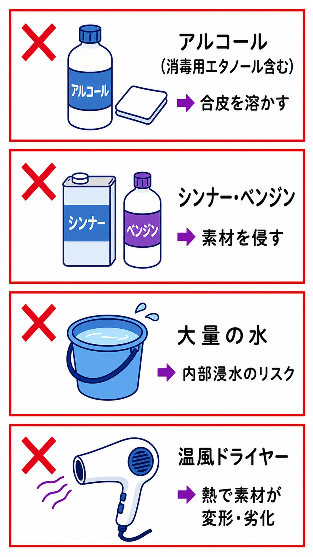 ヘッドホン掃除で使ってはいけない物質